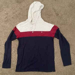 Hurley/buckle long sleeve hooded shirt